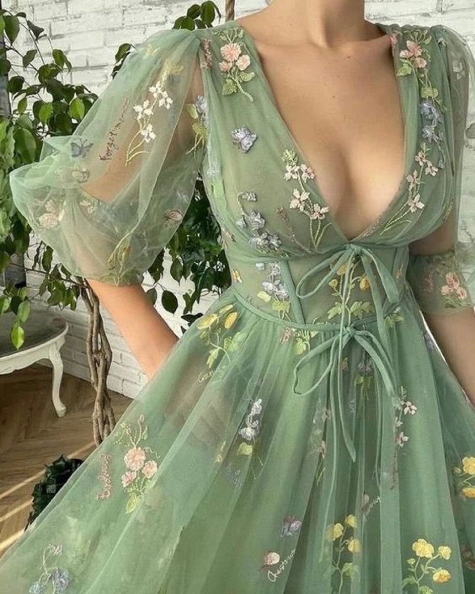 Fairy Embroidery Lace Dress