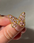 Rhinestone Butterfly Ring