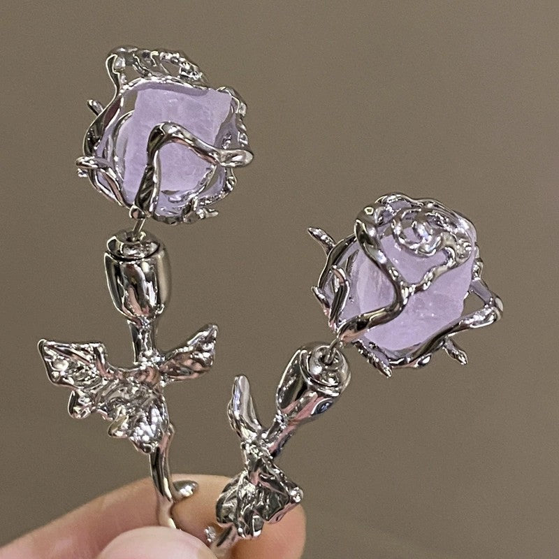 Violet Rose Earrings