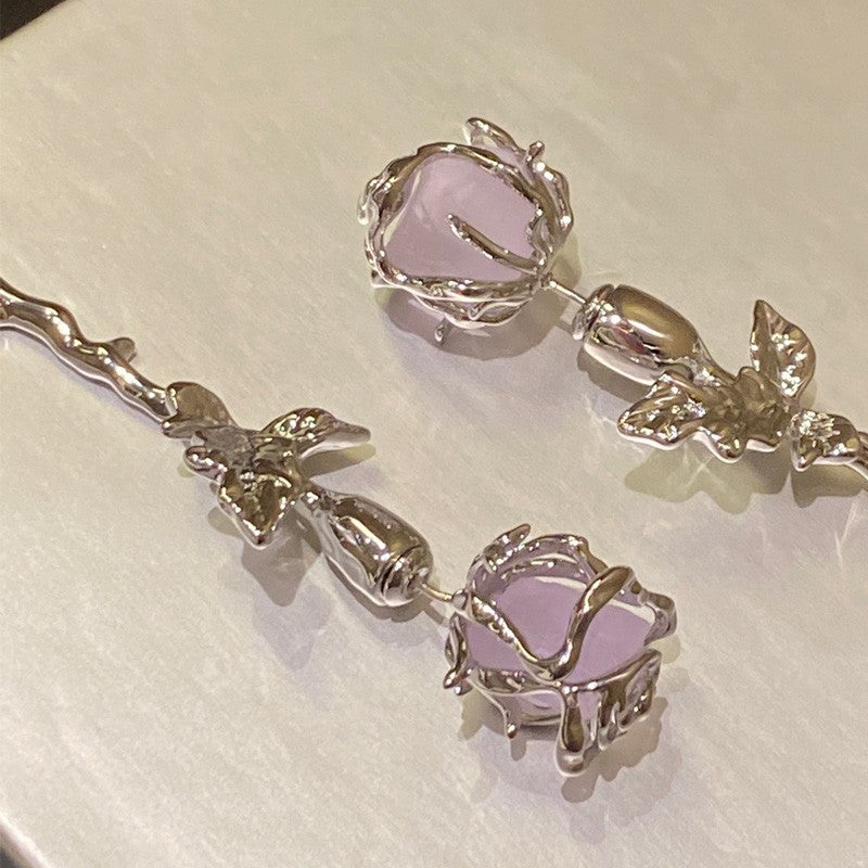 Violet Rose Earrings