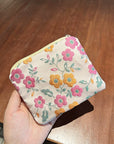 Flower Embroidered Coin Purse