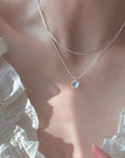 Heart Moon Necklace