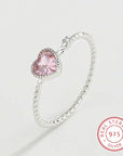 Pink Heart Love Ring
