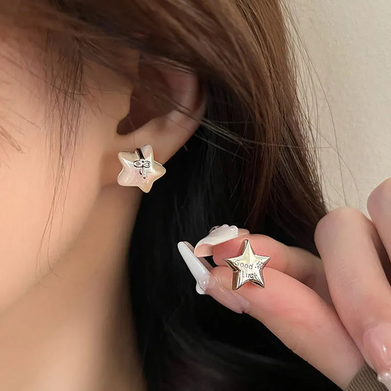 Shell Star Stud Earrings