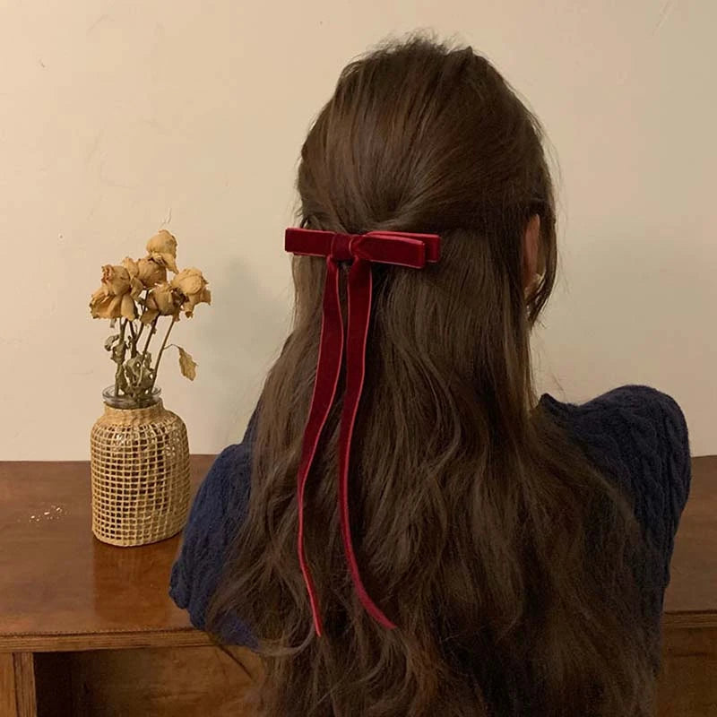 Velvet Bowknot Hair Tie