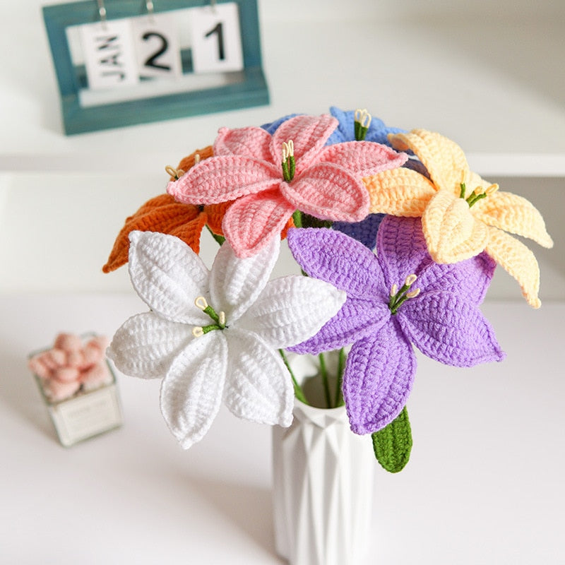 Crochet Lily Bouquet