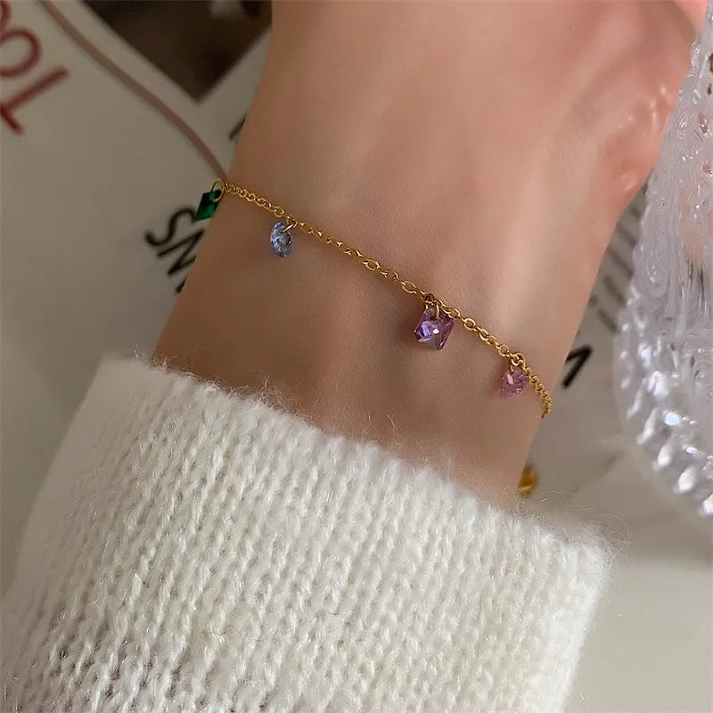 Crystal Charm Bracelet