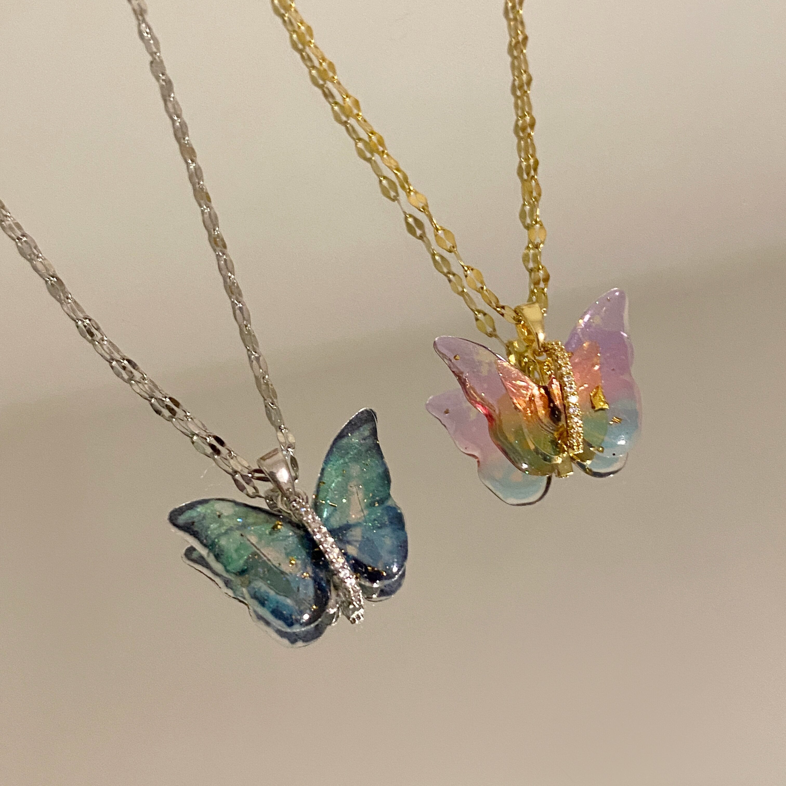 Galaxy Butterfly Necklace