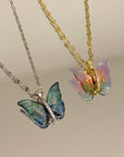 Galaxy Butterfly Necklace