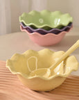 Ceramics Lace Bowl & Spoon