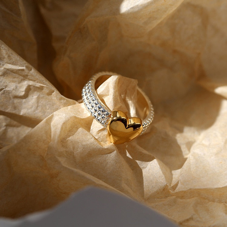 Golden Heart Ring
