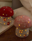 Mini Ceramic Mushroom Night Lamp