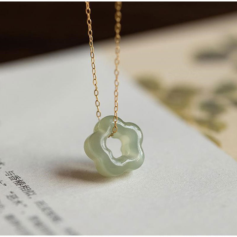 Plum Blossom Jade Necklace