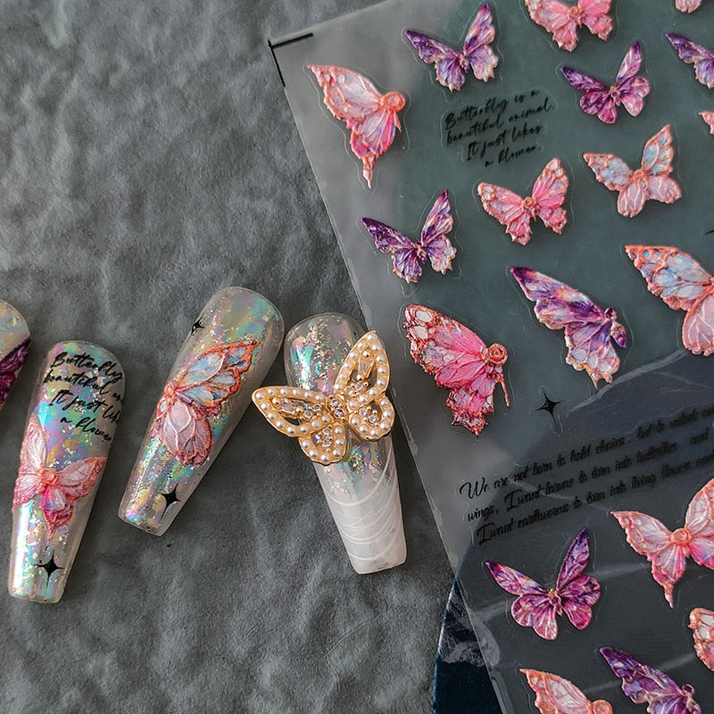 5D Realistic Butterfly Stickers