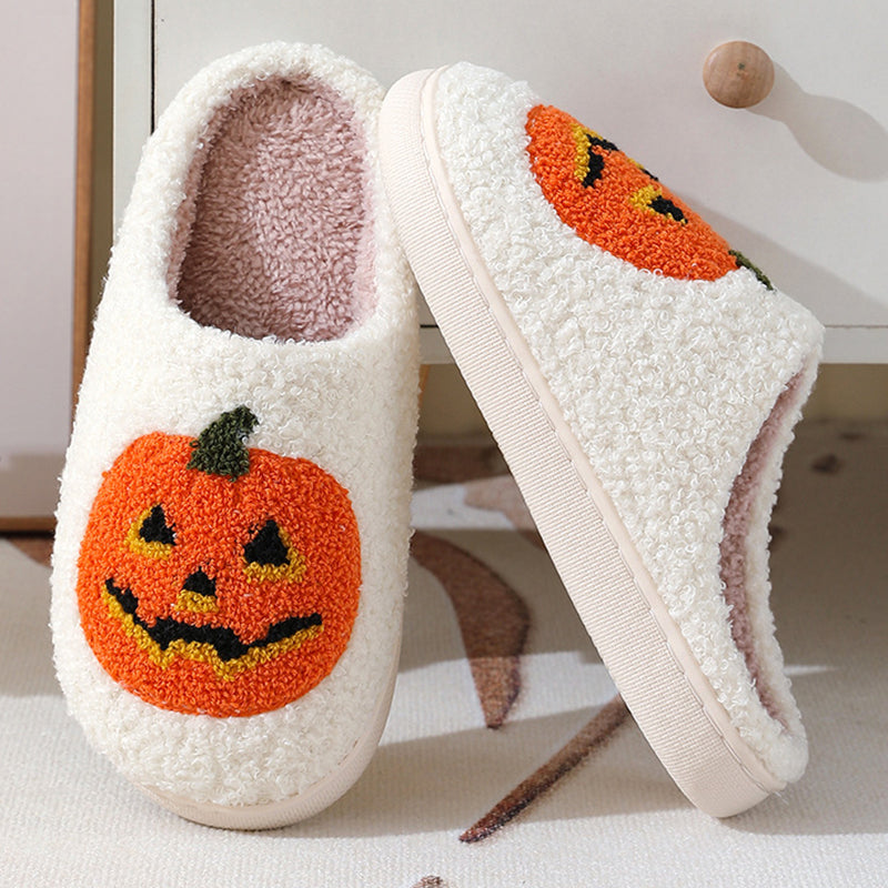 Pumpkin Plush Slippers