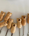 Cat/Bear Wooden Spoon Fork