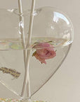 Heart Shaped Glass Vase