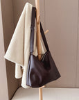 Minimal Leather Shoulder Bag