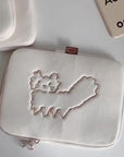 Cat Embroidery iPad/Laptop Bag