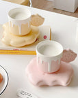 Cream Biscuit Ceramic Mugs