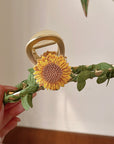 Sunflower Hair Claw Clip