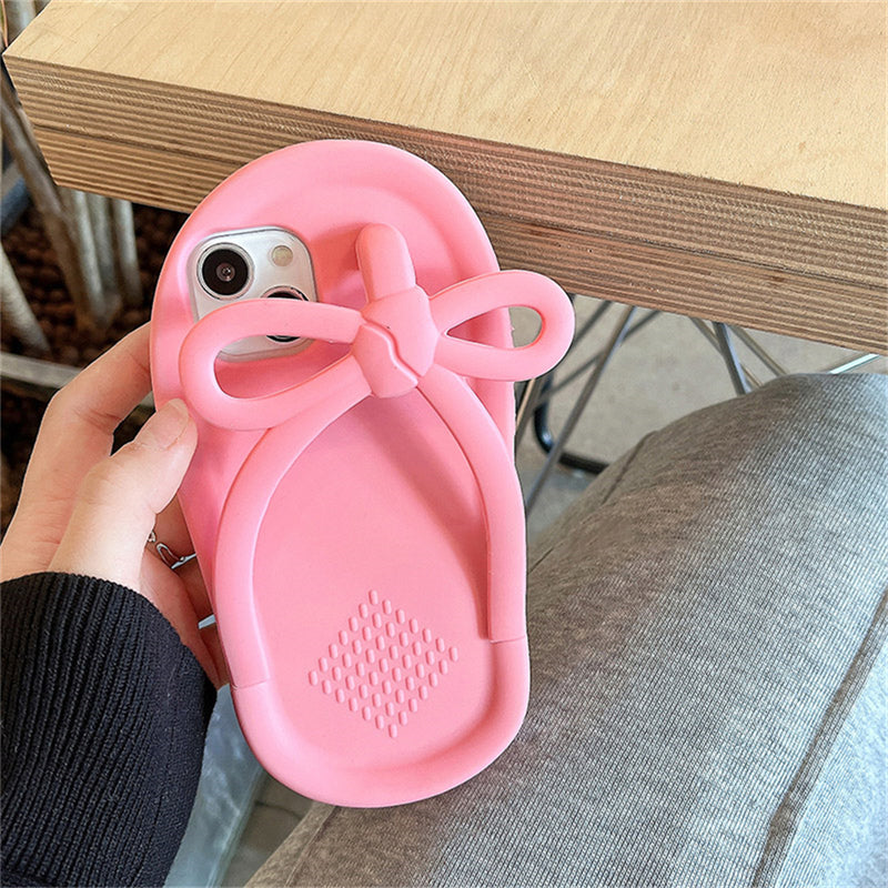 Bowknot Slippers Phone Case