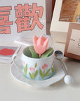 Tulip Coffee Cup And Saucer