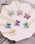 Gradient Butterfly Necklace