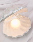Shell and Pearl Lamp