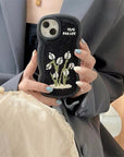 Small Tulip Embroidered Phone Case