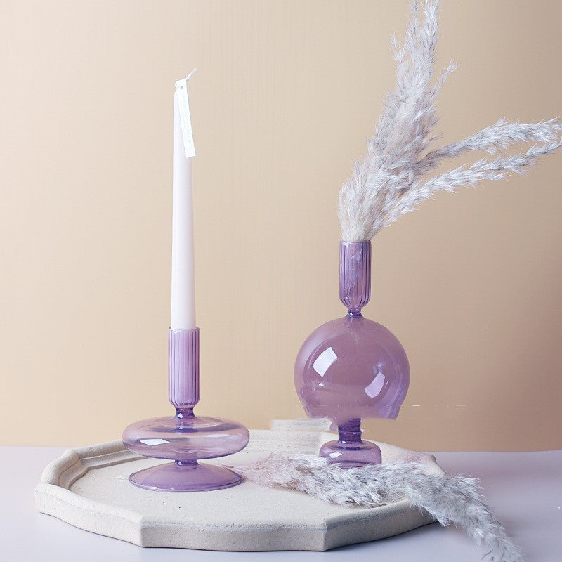Lilac Candle Holder &amp; Vase