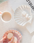 Mermaid Pearl Shell Ceramic Cup