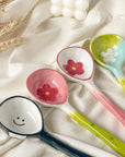 Ceramic Flower Spoons