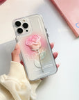 Pink Rose Flower Phone Case
