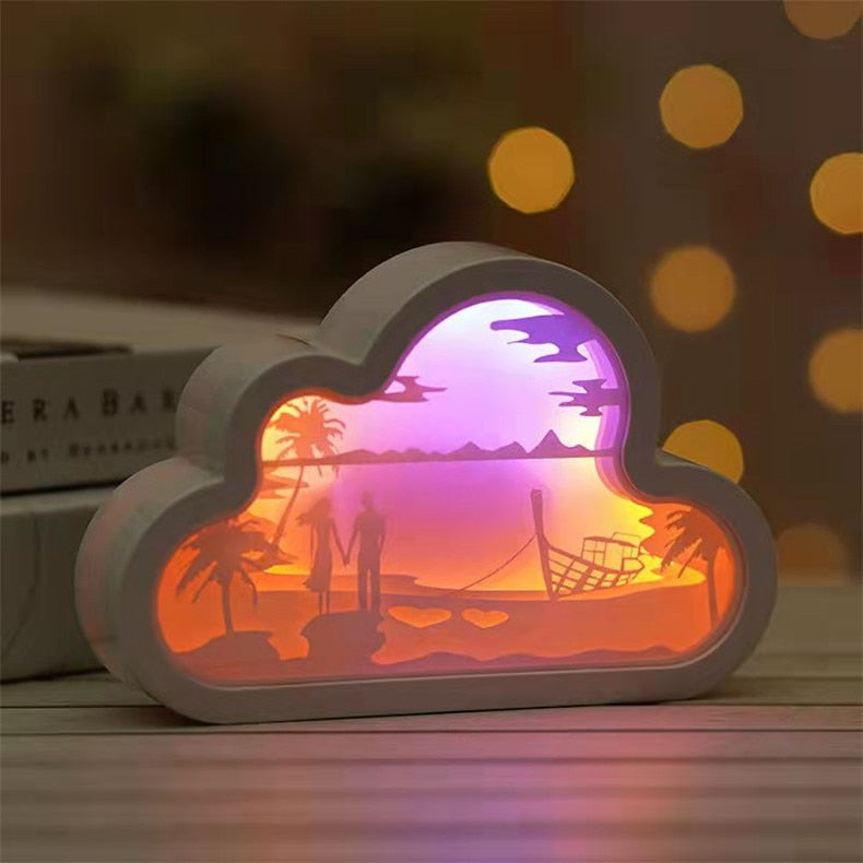 Cloud 3D Paper Lamp
