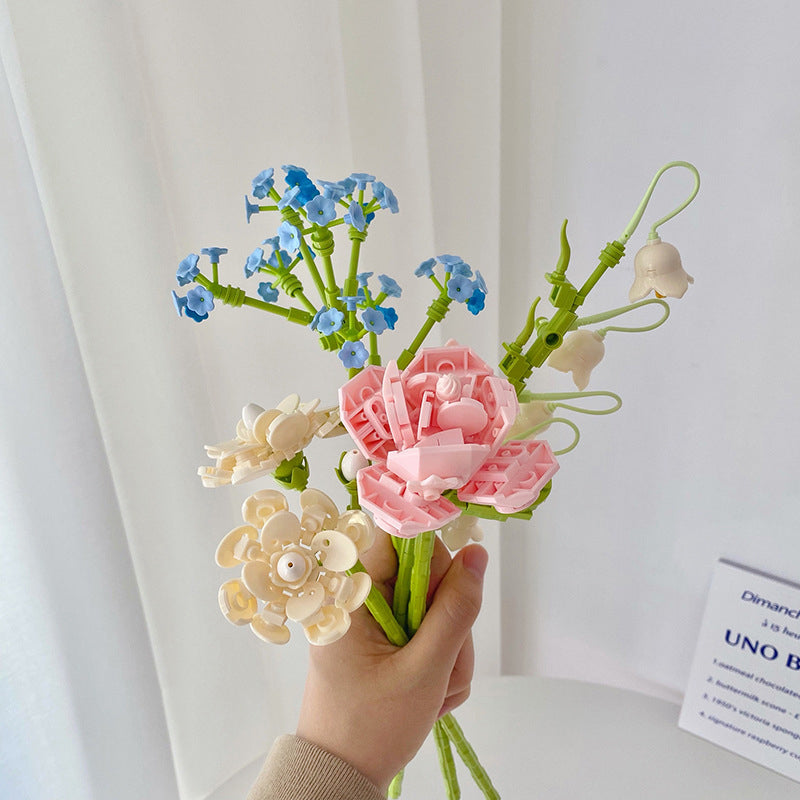 DIY Building Blocks Flowers - Plastic - Creative Floral Design - ApolloBox