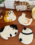 Handmade Animal Plush Coasters