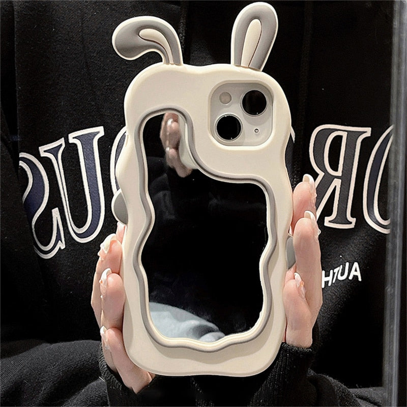 Mirror Bunny Ears Phone Case