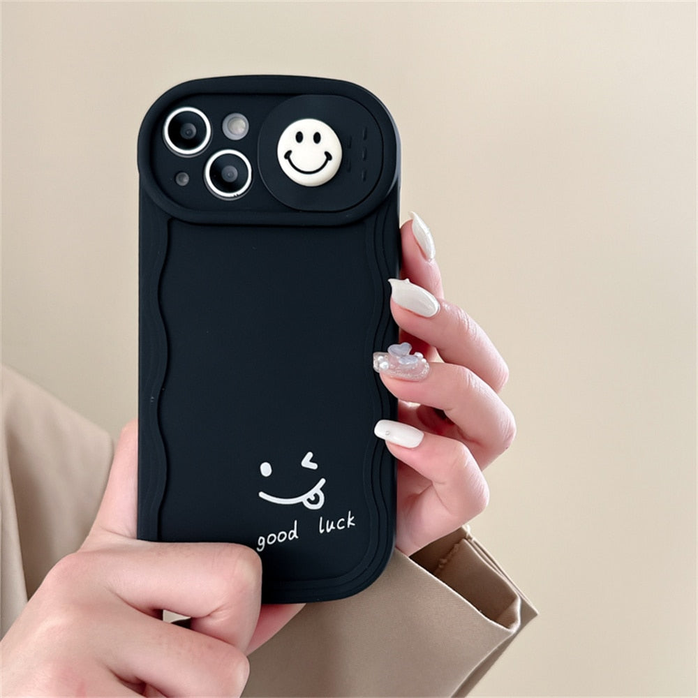 3D Smile Camera Lens Phone Case