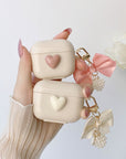 Heart and Bow Chain AirPods Case