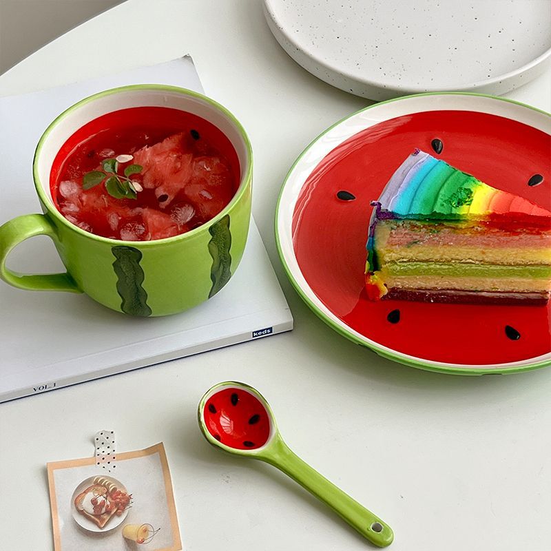 Watermelon Mug and Spoon Set