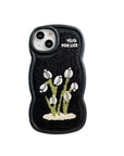 Small Tulip Embroidered Phone Case