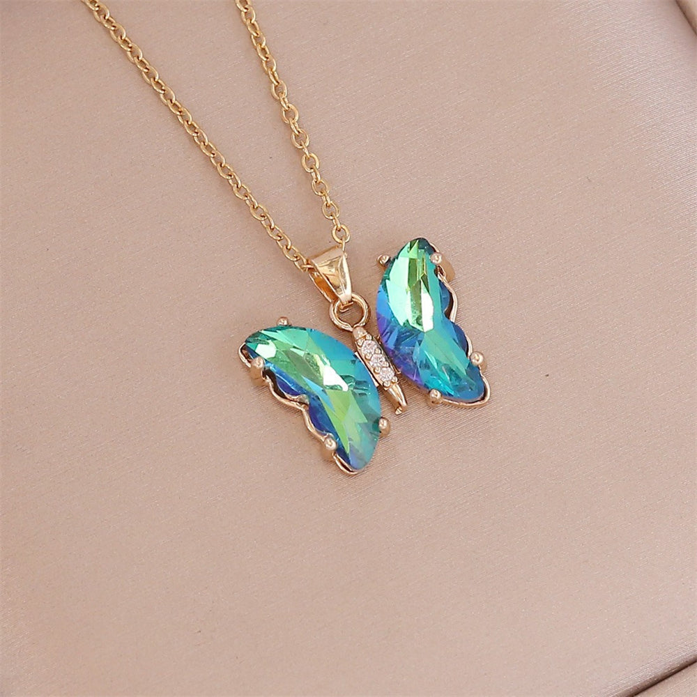 Gradient Butterfly Necklace
