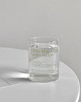 Letter Glass Cup
