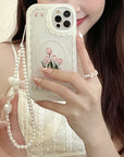 Tulip Vintage With Pearl Chain Phone Case