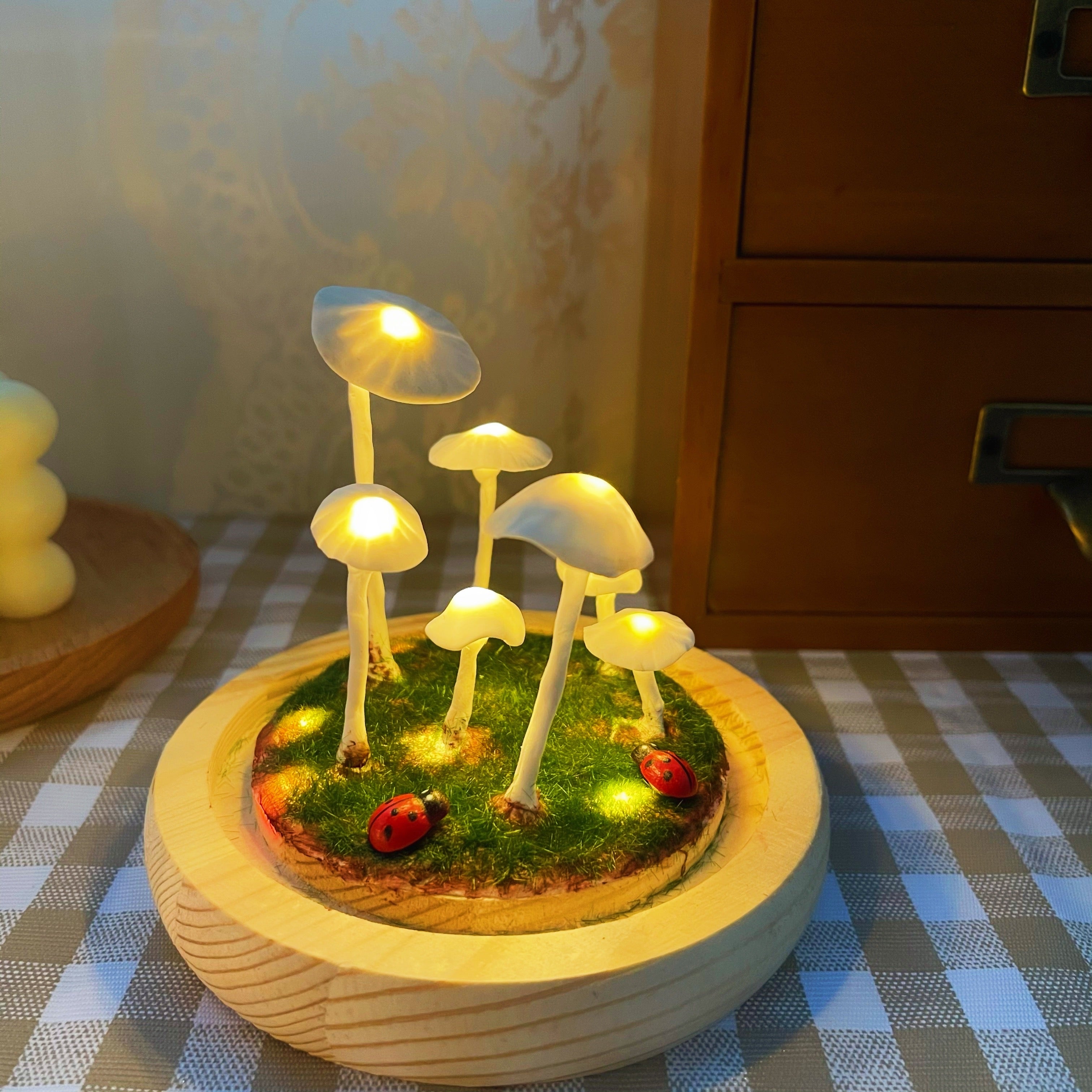 DIY Mushroom Luminous Lamp – Creme Cloud