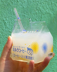 Japenese Glass With Straw