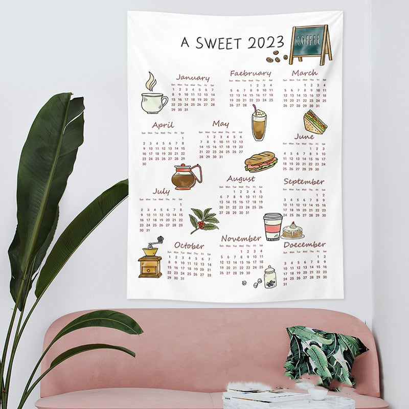 Cloth Tapestry Wall Calendar