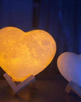 Heart-Shaped Moon Light