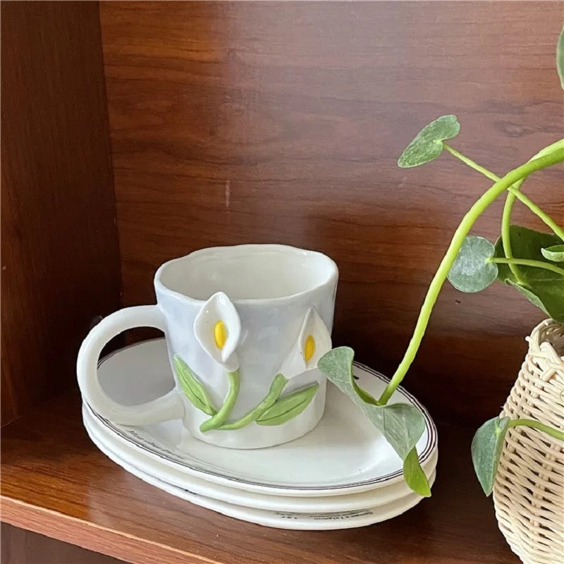Floral Ceramic Mugs